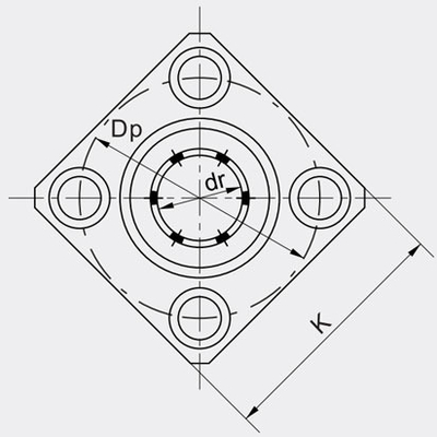 MYT 30 mm lineair dragende staalhouder G6 Grade Precision LMEK30UU